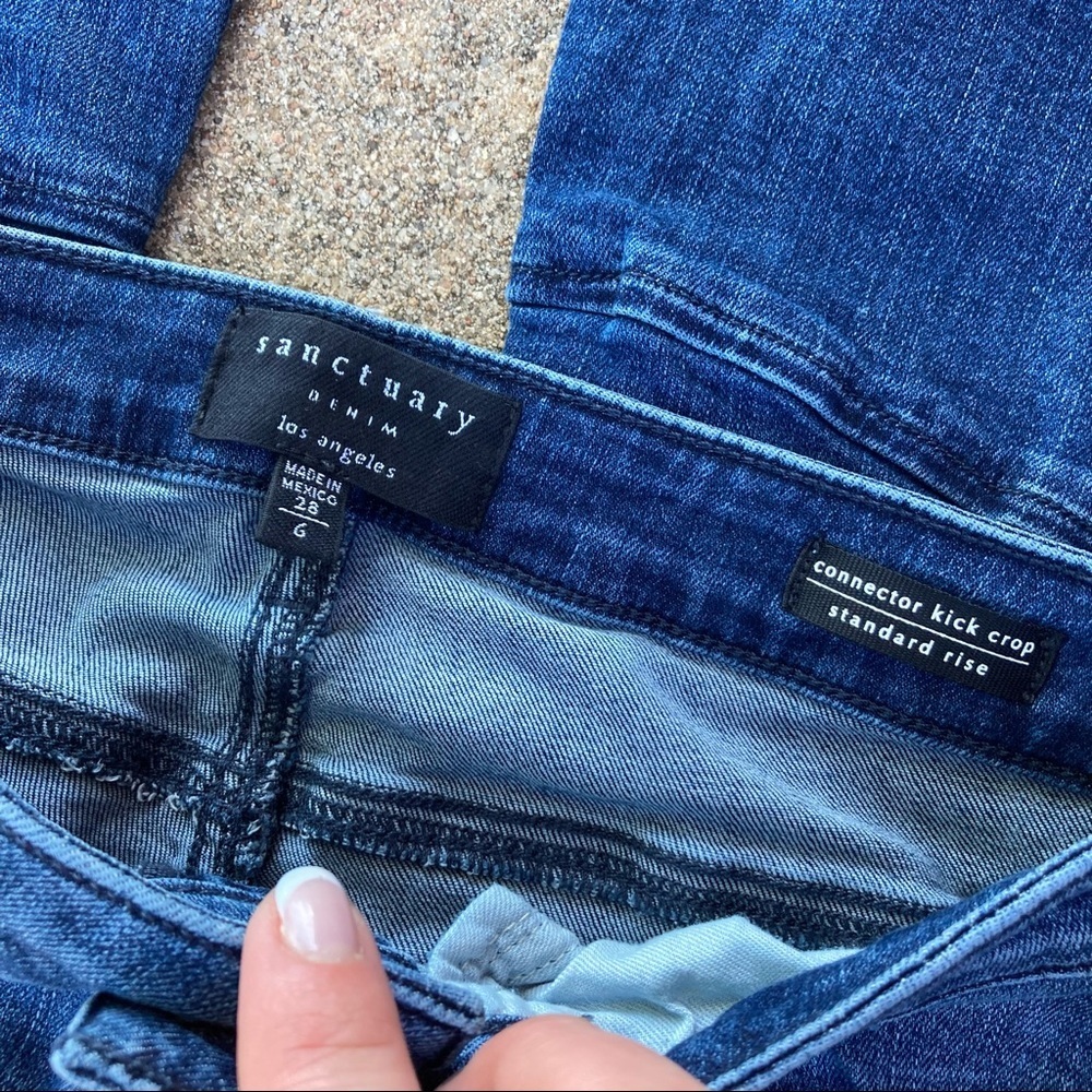•Hold for MeriSimon• Sanctuary | Connector Kick Crop Denim Tulip Jeans - Picture 8 of 8